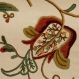 Kashmir Watlab Hand Embroidered Crewel Fabric-2